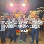 Nueva maquinaria pesada beneficiará a Marcavelica y sus alrededores
